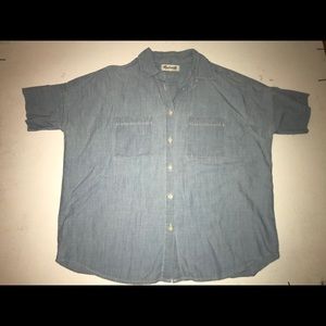Madewell - super soft light denim shirt